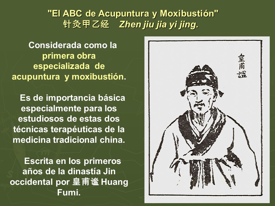 El ABC de Acupuntura y Moxibustión 针灸甲乙经 Zhen jiu jia yi jing.