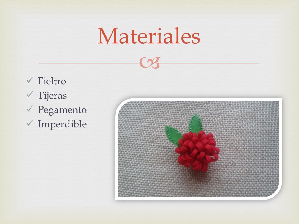 Materiales Fieltro Tijeras Pegamento Imperdible