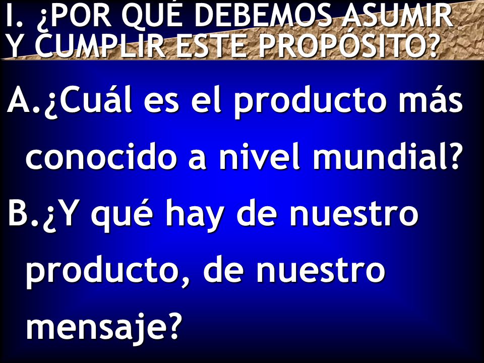 ¿Cuál es el producto más conocido a nivel mundial