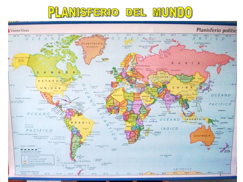PLANISFERIO DEL MUNDO