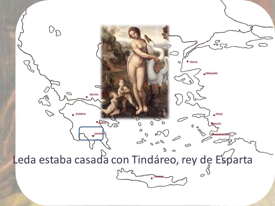 Leda estaba casada con Tindáreo, rey de Esparta
