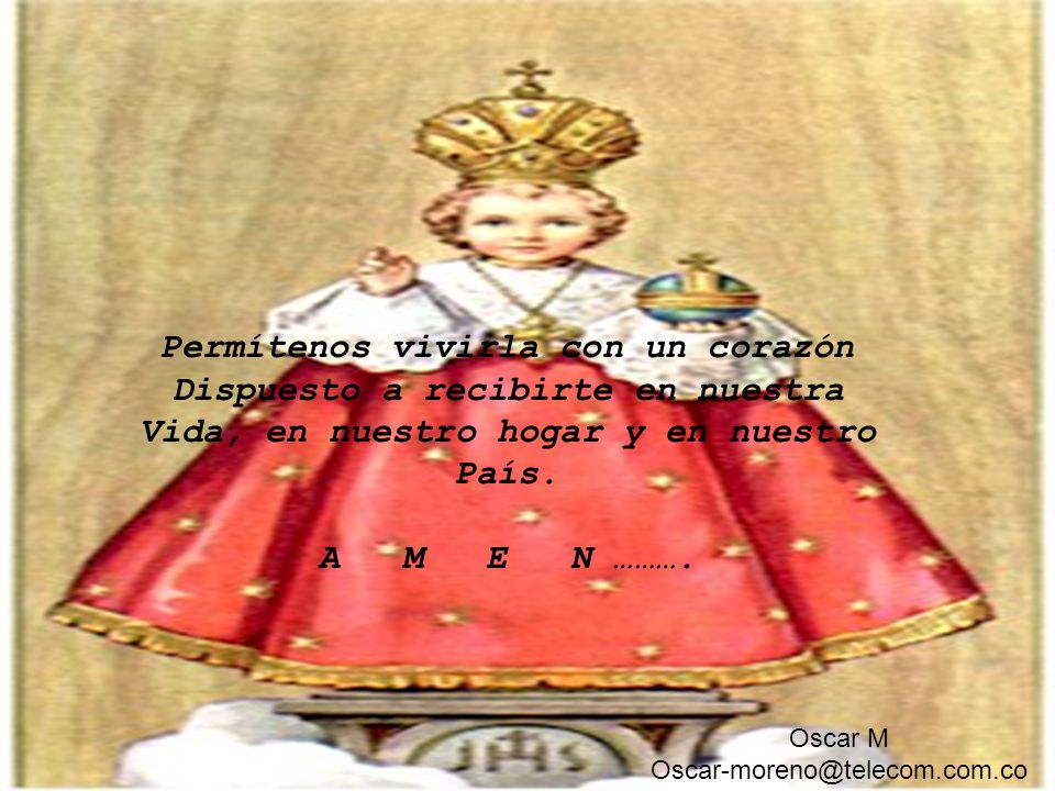 Permítenos vivirla con un corazón Dispuesto a recibirte en nuestra