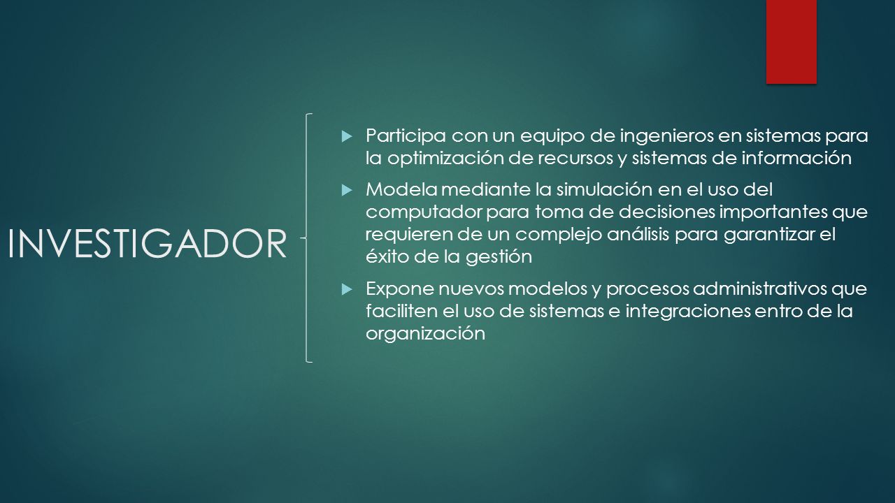 Participa con un equipo de ingenieros en sistemas para la optimización de recursos y sistemas de información