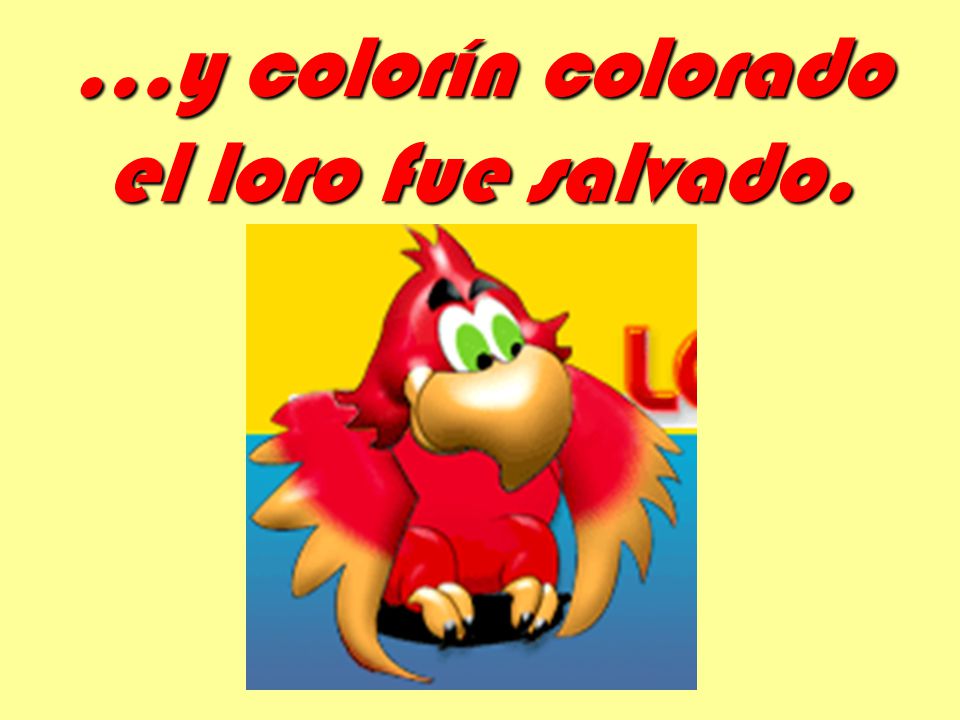 …y colorín colorado el loro fue salvado.