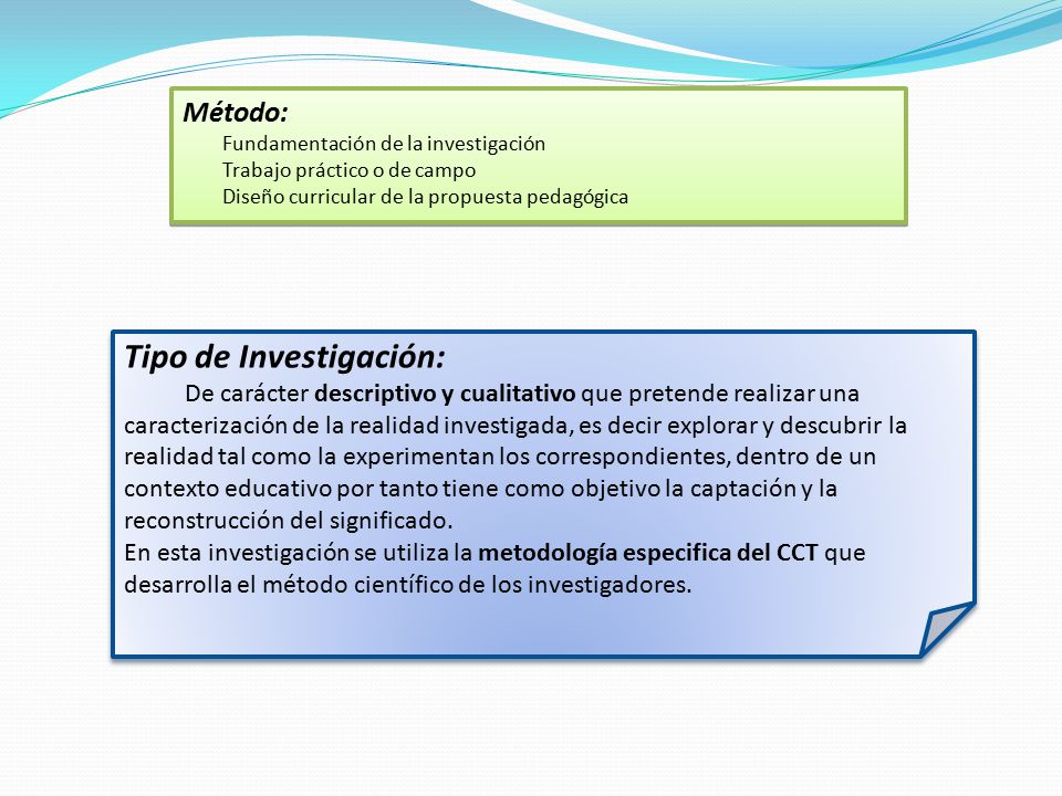 Tipo de Investigación: