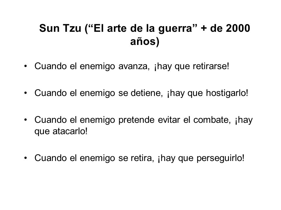 Sun Tzu ( El arte de la guerra + de 2000 años)