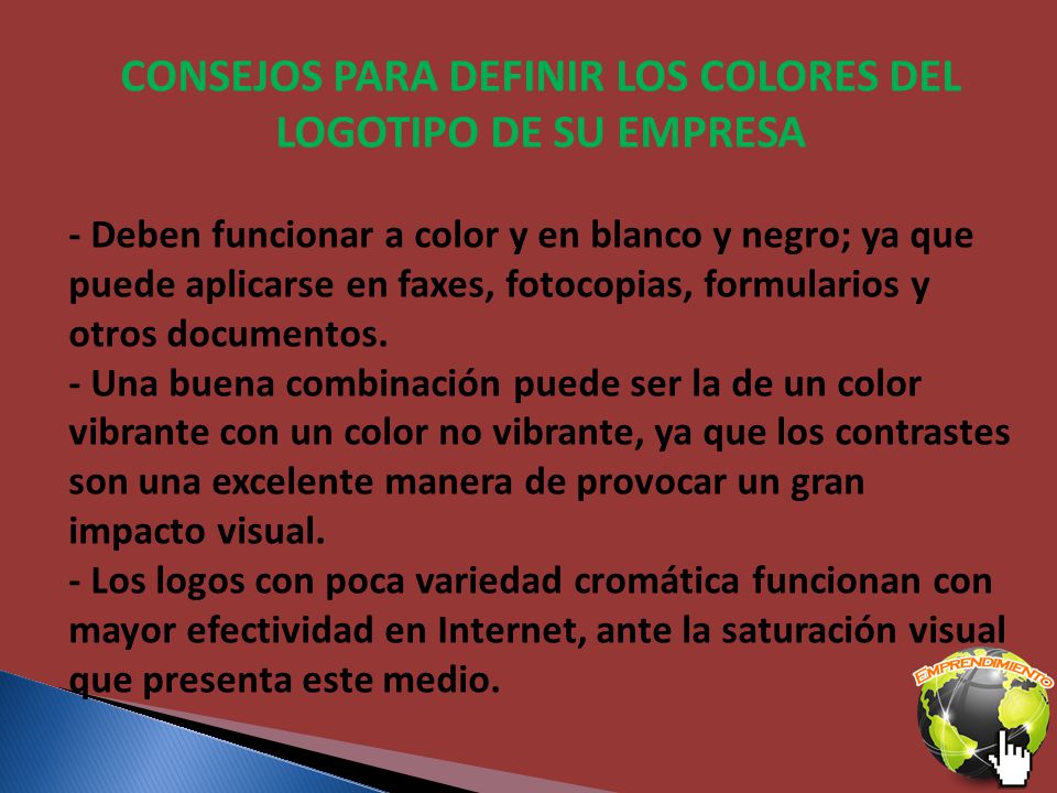 CONSEJOS PARA DEFINIR LOS COLORES DEL LOGOTIPO DE SU EMPRESA