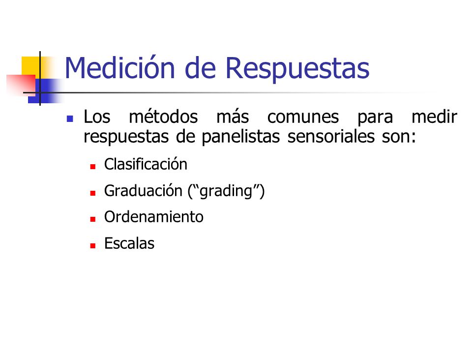 Medición de Respuestas