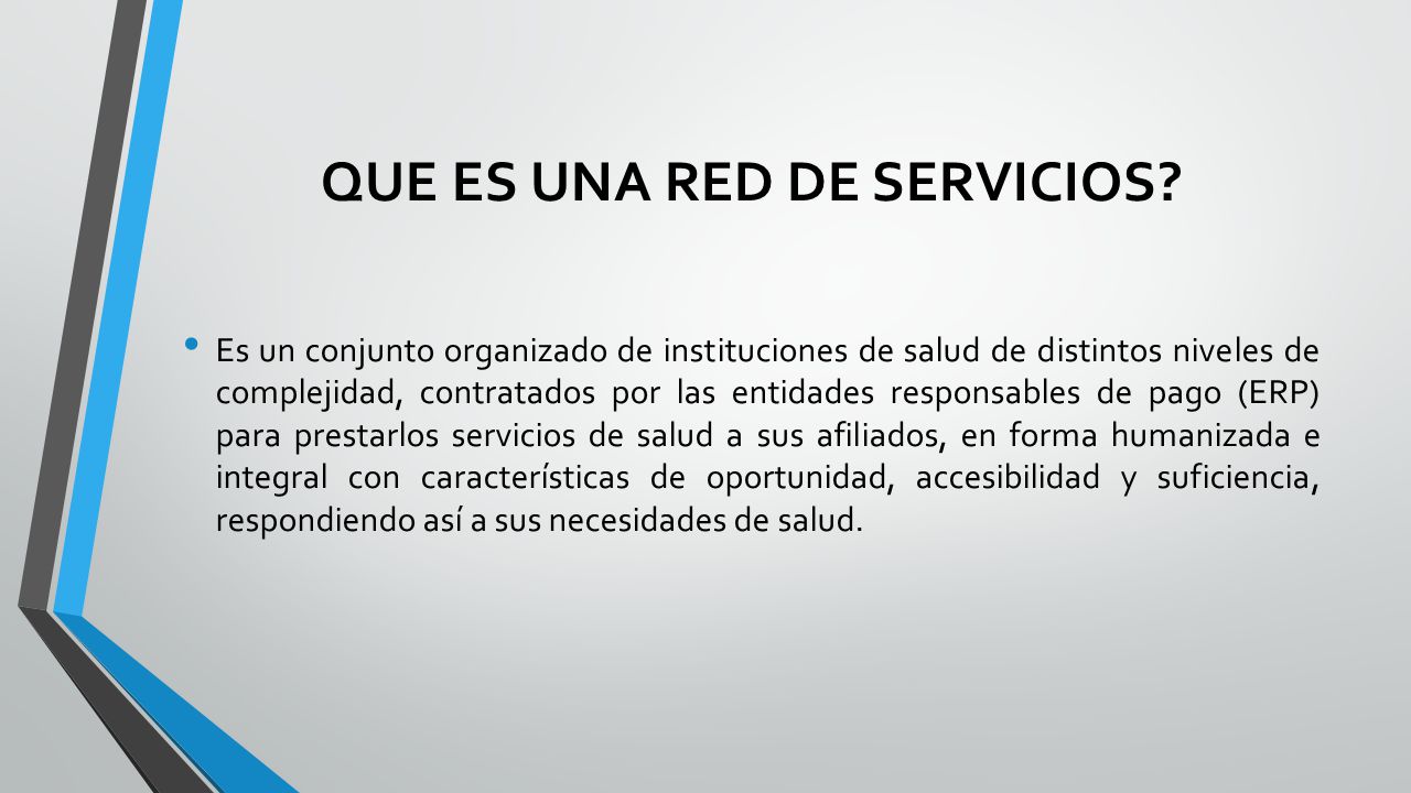 QUE ES UNA RED DE SERVICIOS