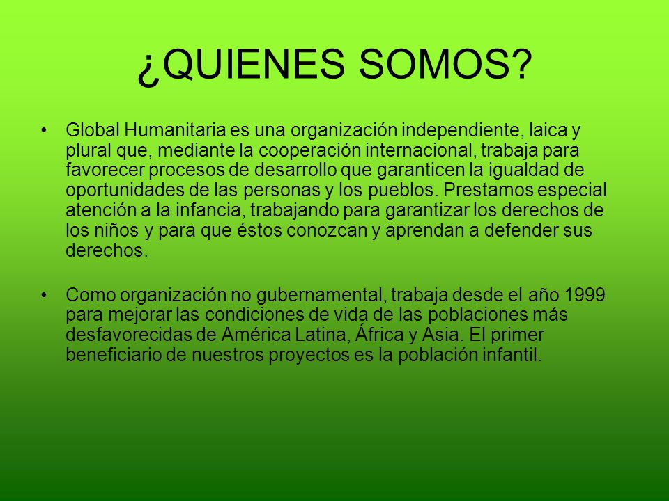 ¿QUIENES SOMOS