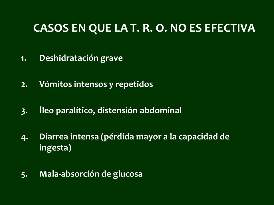 CASOS EN QUE LA T. R. O. NO ES EFECTIVA