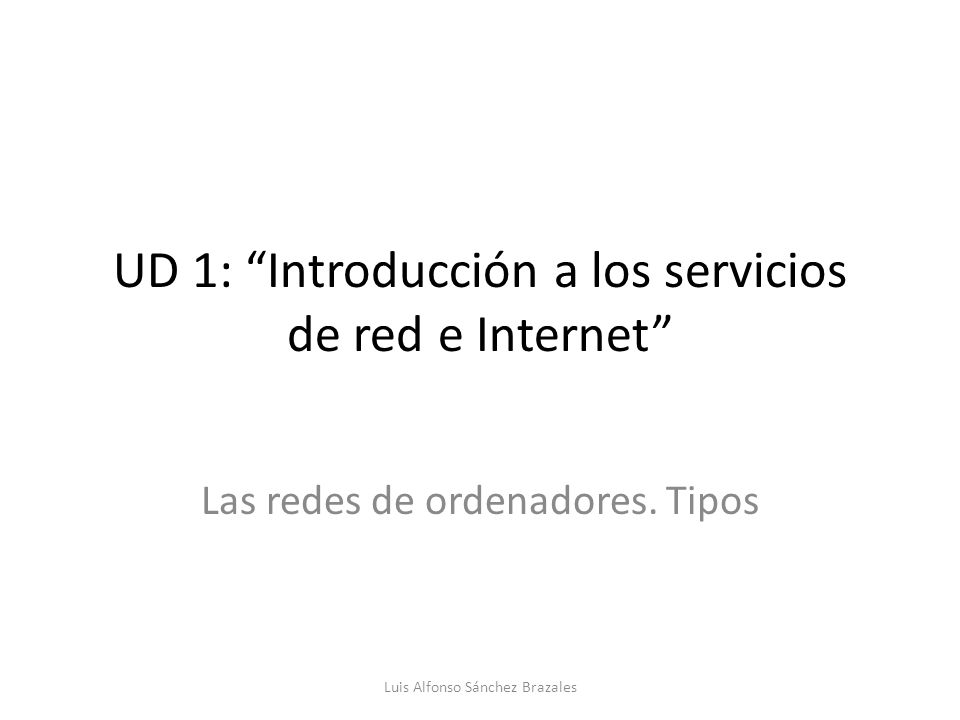 UD 1: Introducción a los servicios de red e Internet
