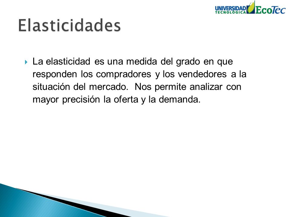 Elasticidades