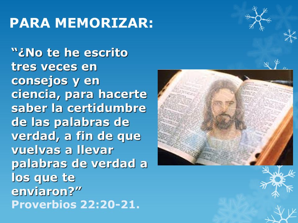 PARA MEMORIZAR: