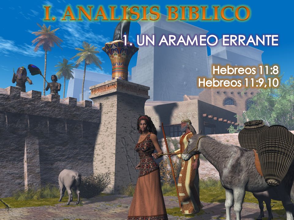 I. ANALISIS BIBLICO UN ARAMEO ERRANTE Hebreos 11:8 Hebreos 11:9,10