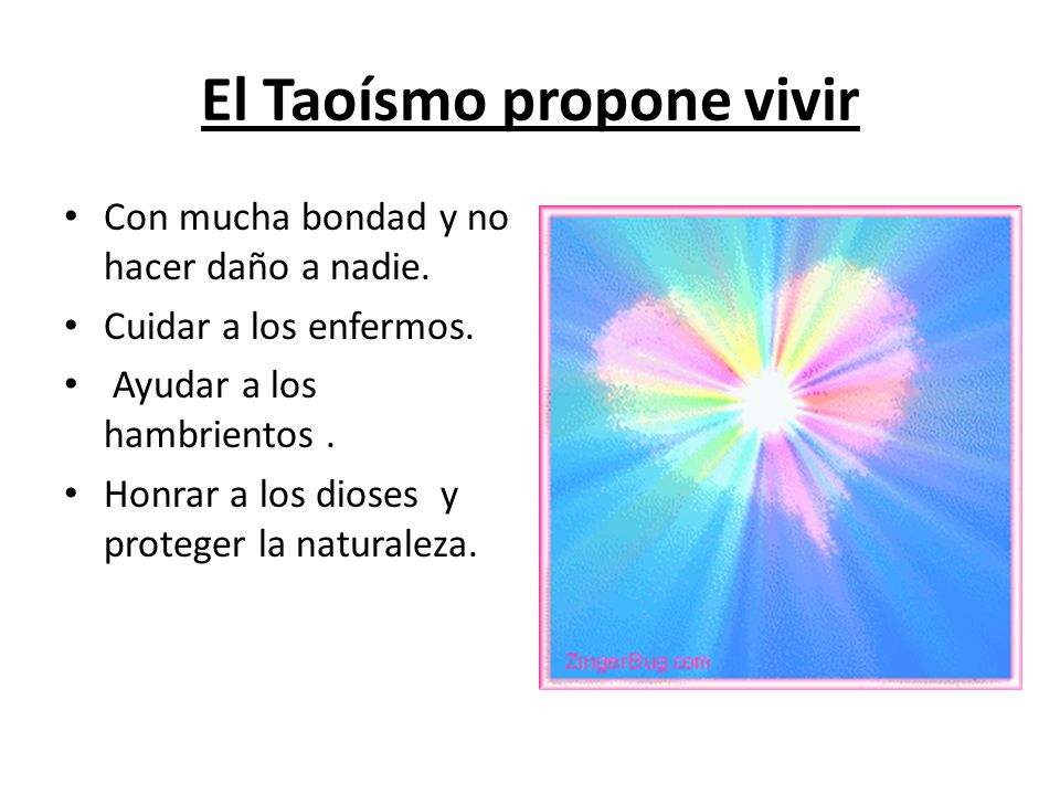 El Taoísmo propone vivir