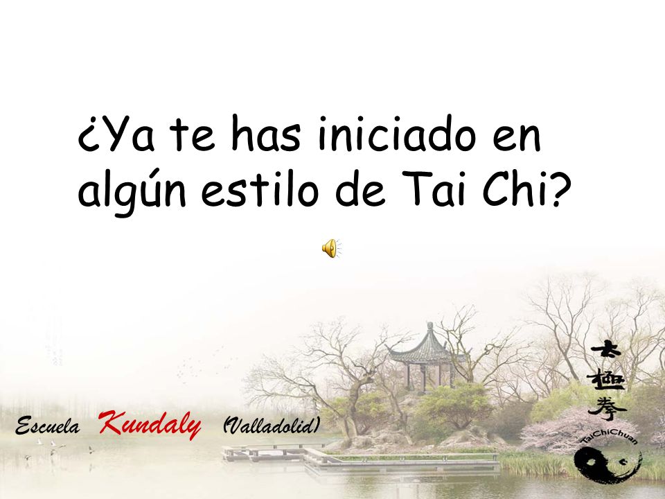 ¿Ya te has iniciado en algún estilo de Tai Chi