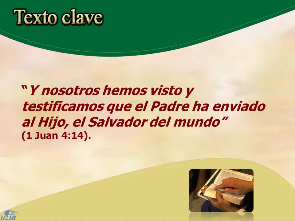 Y nosotros hemos visto y testificamos que el Padre ha enviado al Hijo, el Salvador del mundo (1 Juan 4:14).