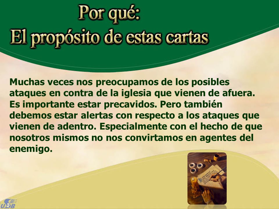 Muchas veces nos preocupamos de los posibles ataques en contra de la iglesia que vienen de afuera.