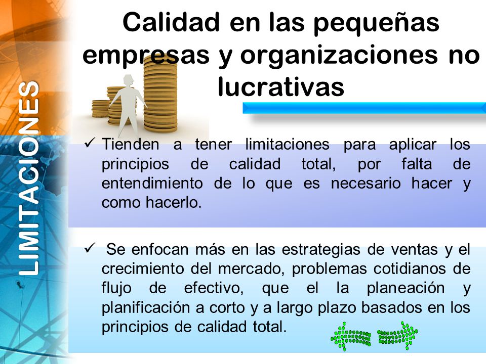 Calidad en las pequeñas empresas y organizaciones no lucrativas