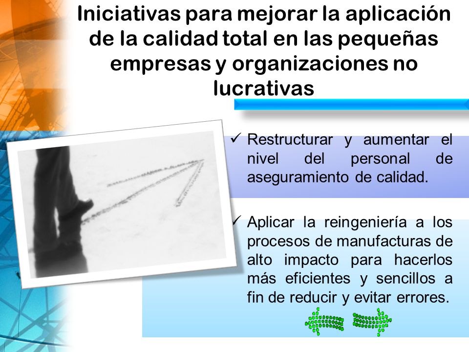 Iniciativas para mejorar la aplicación de la calidad total en las pequeñas empresas y organizaciones no lucrativas