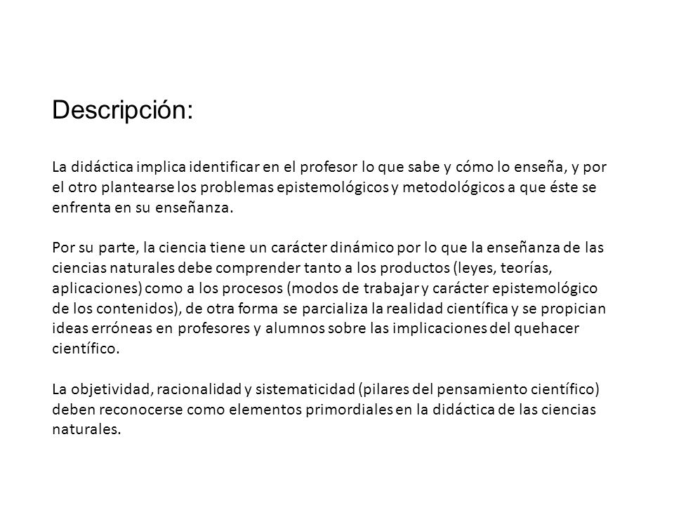 Descripción: