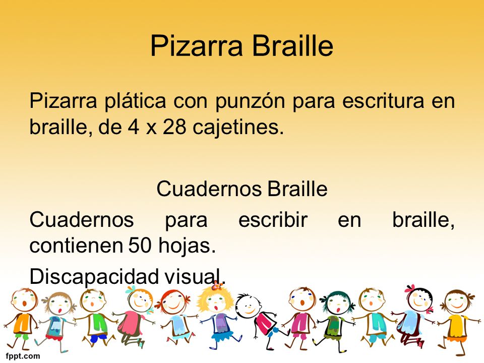 Pizarra Braille Pizarra plática con punzón para escritura en braille, de 4 x 28 cajetines. Cuadernos Braille.