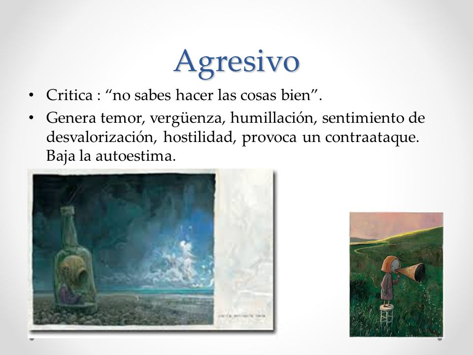 Agresivo Critica : no sabes hacer las cosas bien .
