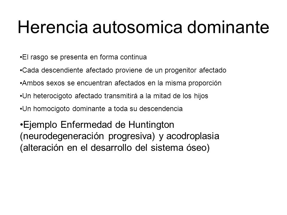 Herencia autosomica dominante