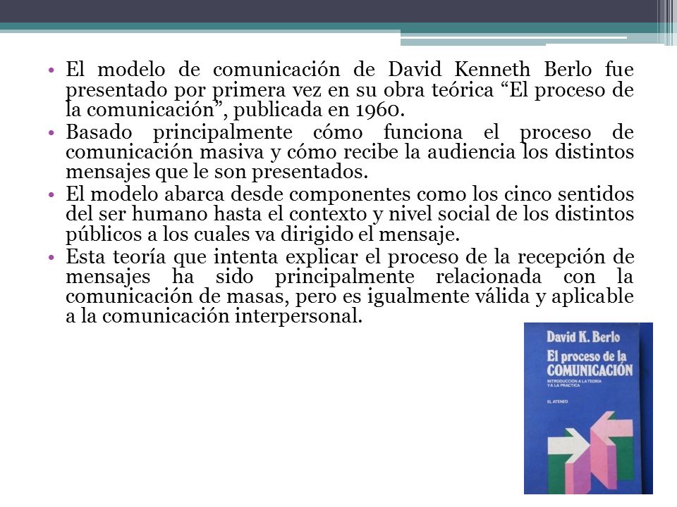 David K. Berlo ( ). - ppt video online descargar