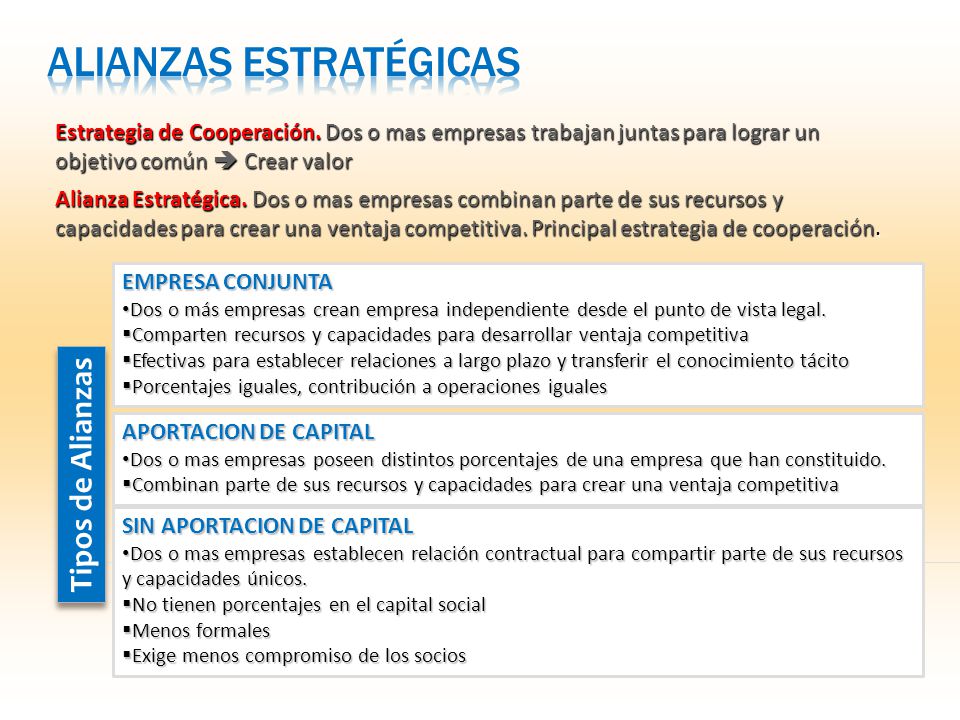 ALIANZAS ESTRATÉGICAS