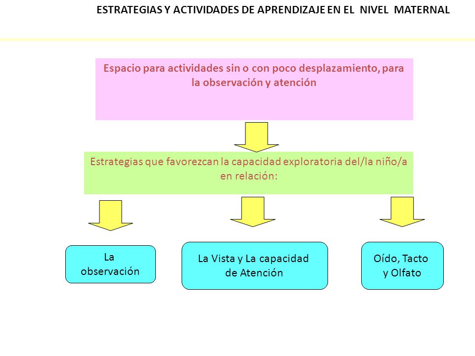 ESTRATEGIAS Y ACTIVIDADES DE APRENDIZAJE EN EL NIVEL MATERNAL