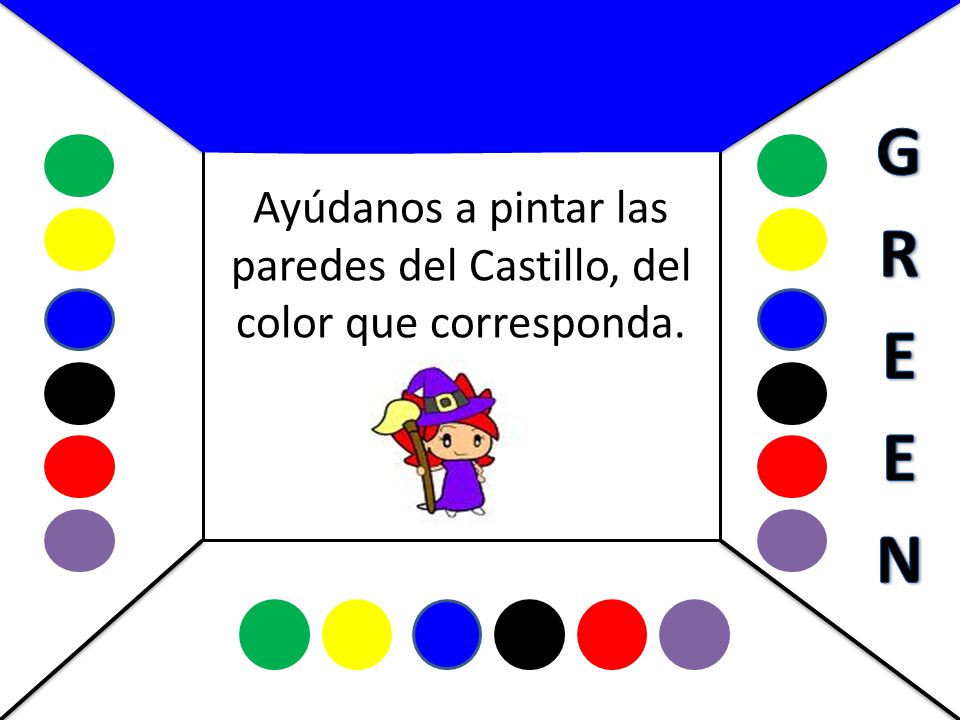Ayúdanos a pintar las paredes del Castillo, del color que corresponda.