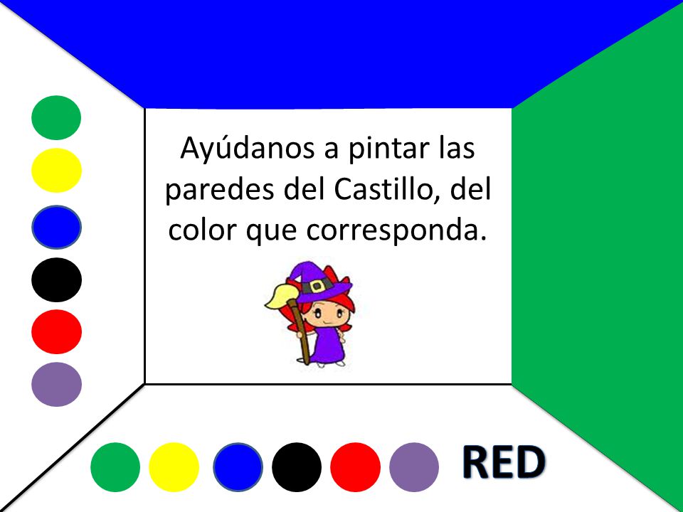 Ayúdanos a pintar las paredes del Castillo, del color que corresponda.