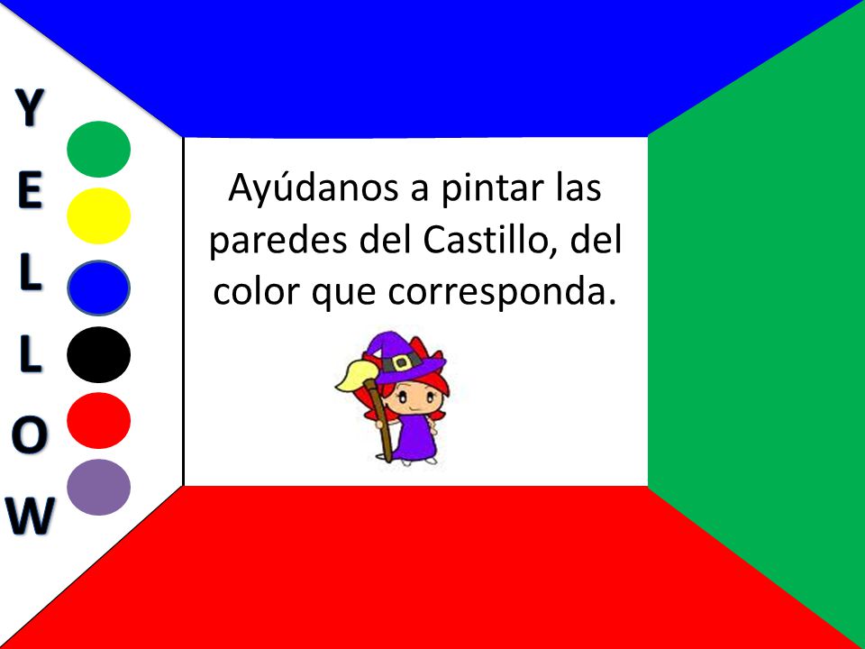Ayúdanos a pintar las paredes del Castillo, del color que corresponda.