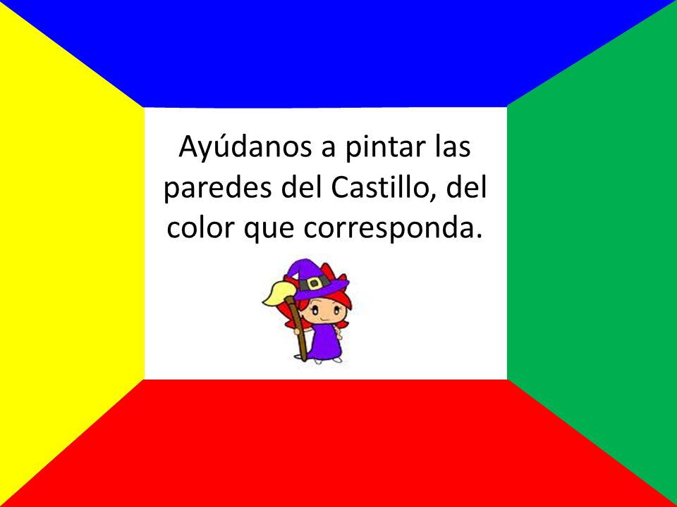 Ayúdanos a pintar las paredes del Castillo, del color que corresponda.