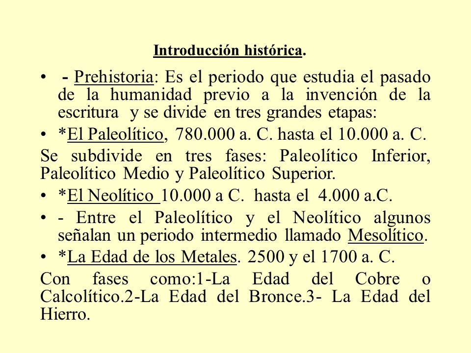 Introducción histórica.
