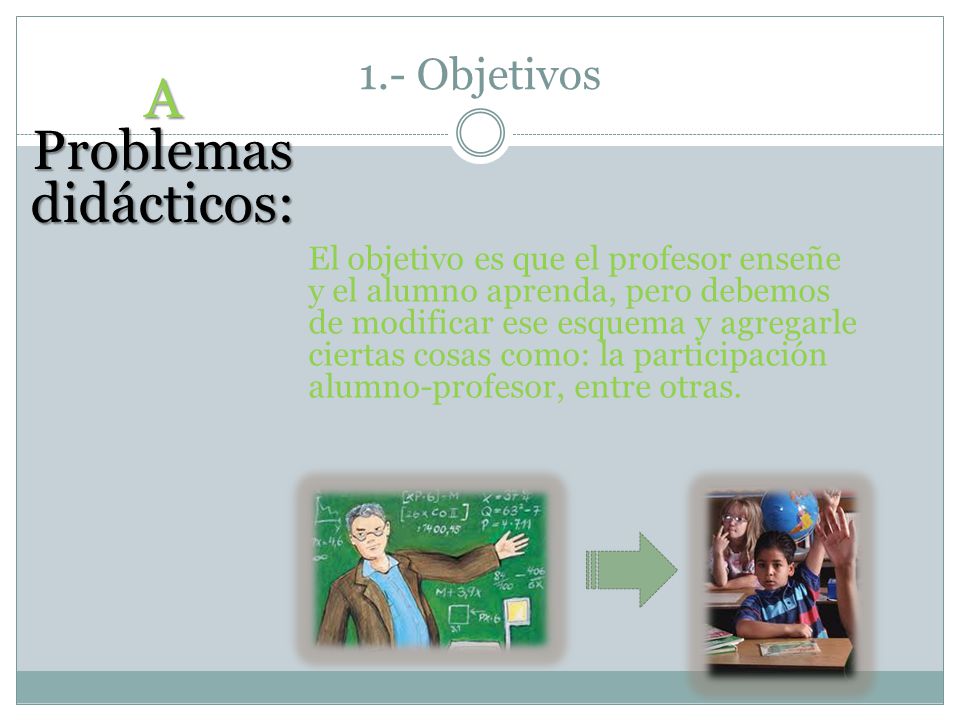 Problemas didácticos: