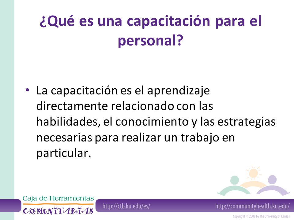 ¿Qué es una capacitación para el personal