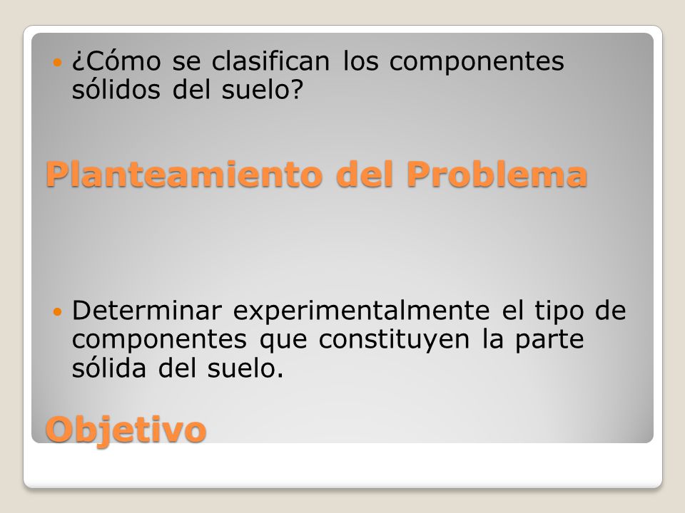 Planteamiento del Problema