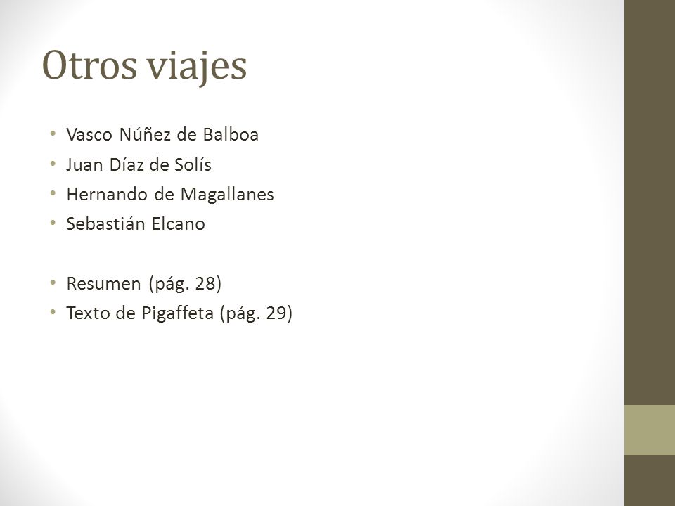 Otros viajes Vasco Núñez de Balboa Juan Díaz de Solís