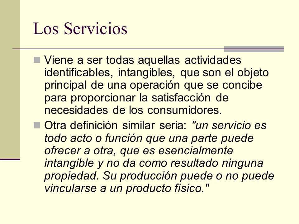 Los Servicios