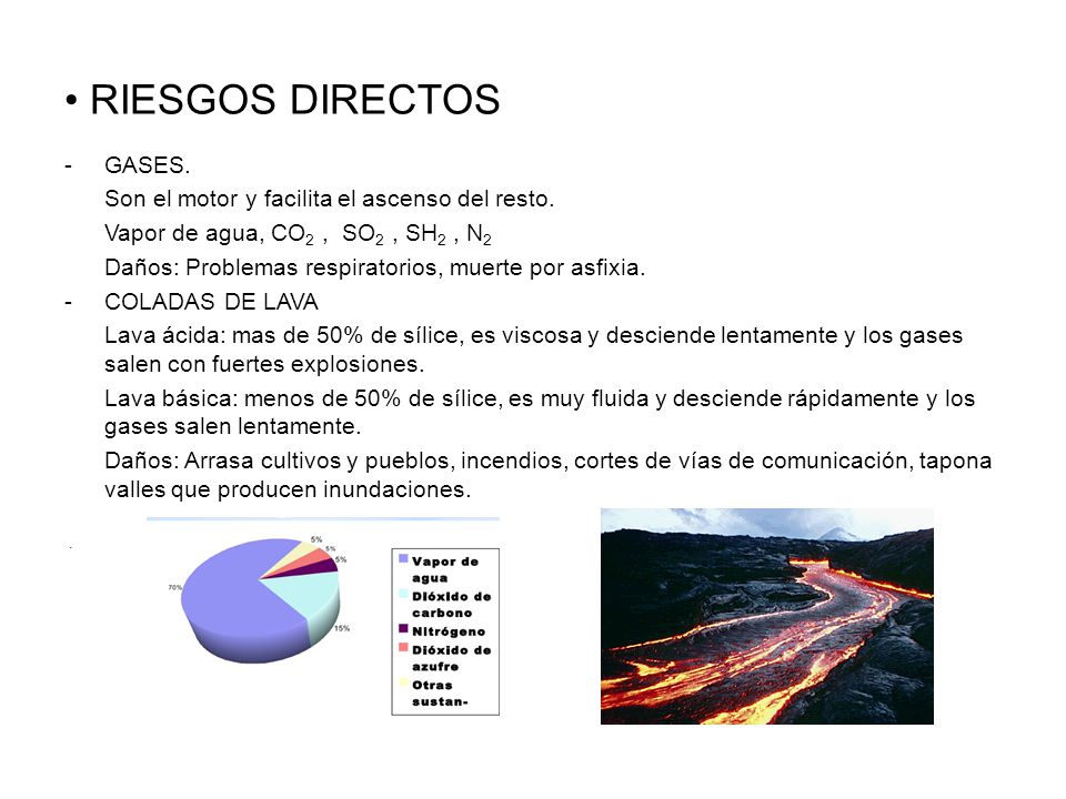 RIESGOS DIRECTOS GASES. Son el motor y facilita el ascenso del resto.