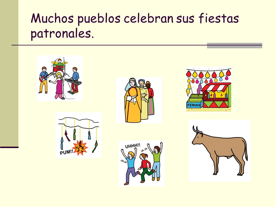 Muchos pueblos celebran sus fiestas patronales.