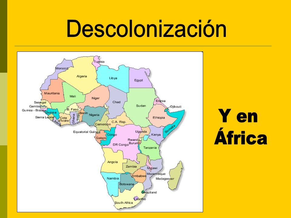 Descolonización Y en África
