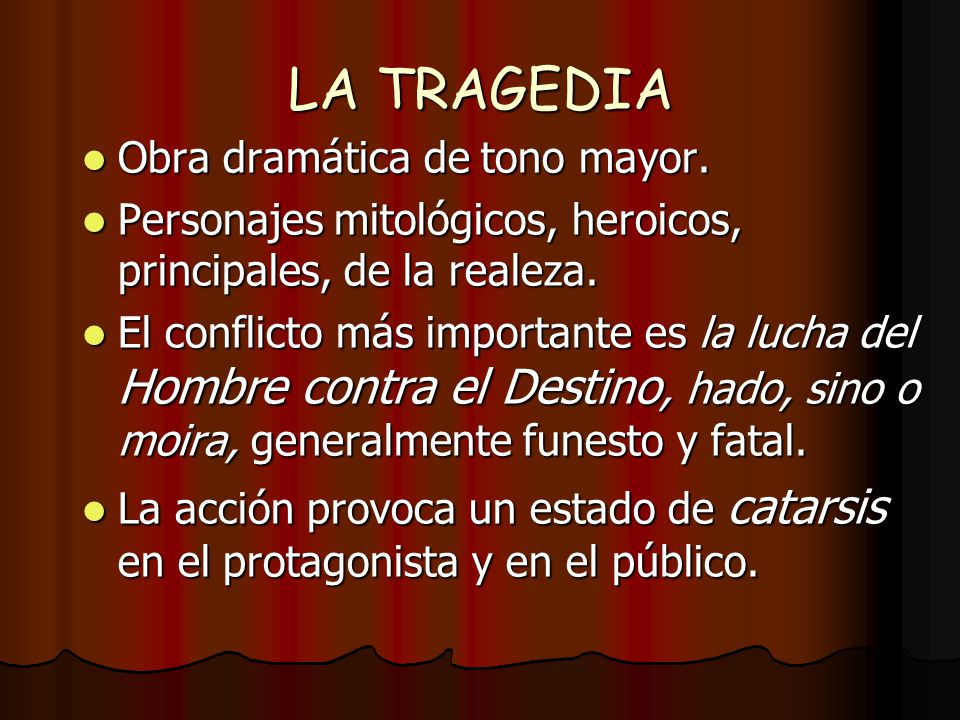 EL GÉNERO DRAMÁTICO. - ppt descargar