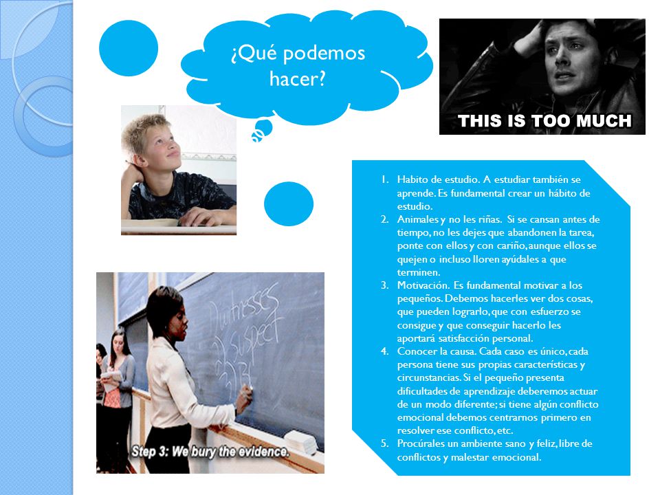 ¿Qué podemos hacer Habito de estudio. A estudiar también se aprende. Es fundamental crear un hábito de estudio.