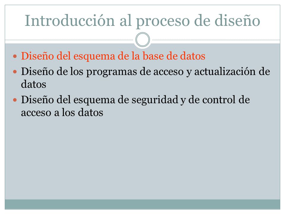 Introducción al proceso de diseño