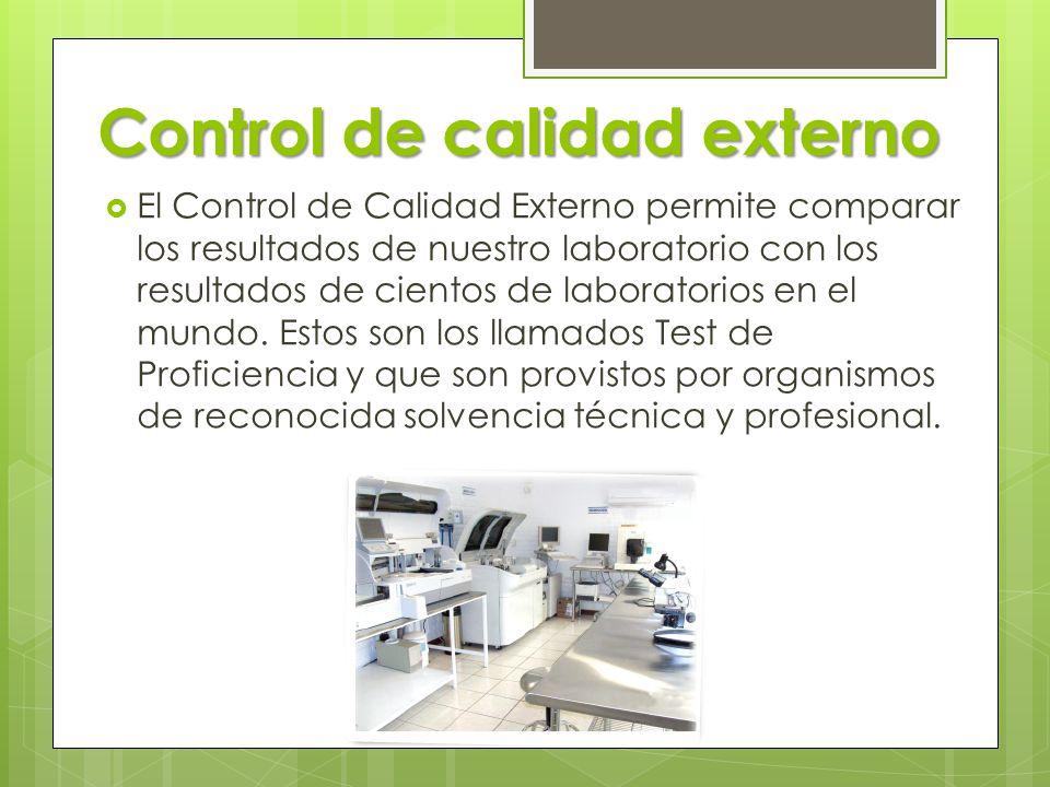 Control de calidad externo
