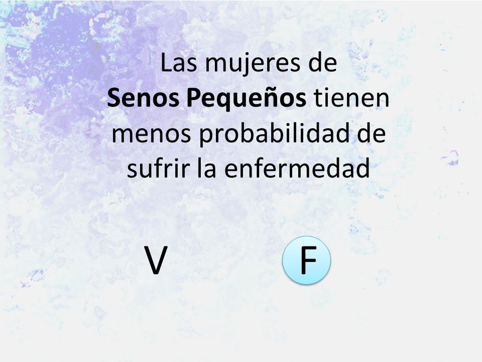 Las mujeres de Senos Pequeños tienen menos probabilidad de sufrir la enfermedad